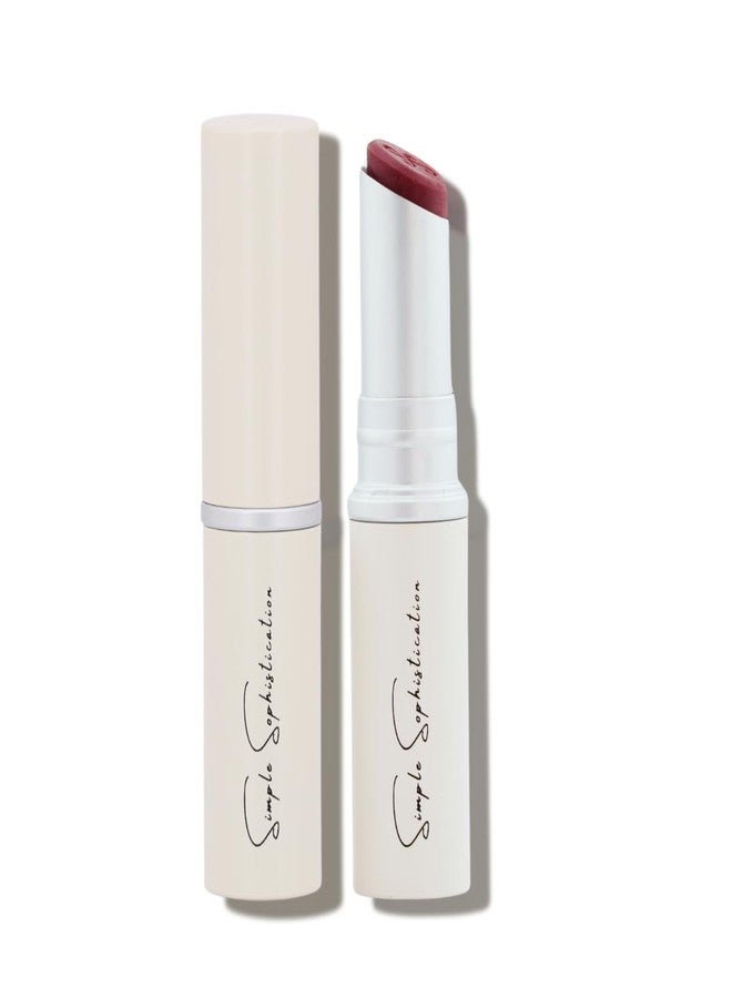 Simple Sophistication Natural Lip Balm - 100% Grass-fed Beef Tallow, Argan Oil, CoQ10, Astaxanthin, Hyaluronic Acid - Moisturizing, Organic - Made in USA (Cool Rose) - Image 1